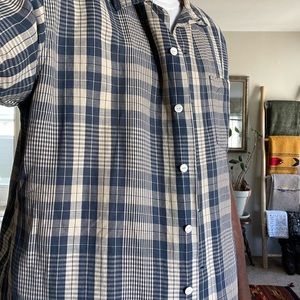 RRL Cotten linen plaid shirt